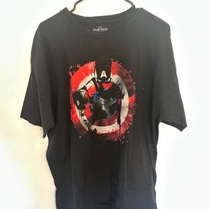 Marvel Captain America Civil War T-shirt Mens XL Black